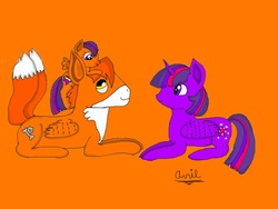 Size: 1024x768 | Tagged: safe, artist:narwhalsareawsome, twilight sparkle, oc, oc:twinkle, alicorn, pony, g4, crossover, crossover shipping, female, male, miles "tails" prower, offspring, parent:miles prower, parent:tails, parent:twilight sparkle, parents:twitails, ponified, sega, shipping, sonic the hedgehog (series), straight, twilight sparkle (alicorn), twitails, video game