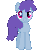 Size: 128x133 | Tagged: safe, artist:onil innarin, derpibooru exclusive, bitta blues, pony, animated, background pony, blinking, c:, female, gif, looking at you, mare, pixel art, simple background, solo, transparent background