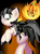 Size: 1280x1737 | Tagged: safe, artist:paulpeopless, coco pommel, dullahan, g4, food, haunted, headless, headless horseman, jack-o-lantern, modular, pumpkin