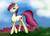 Size: 1756x1256 | Tagged: safe, artist:kettufox, roseluck, earth pony, pony, g4, female, mare, solo