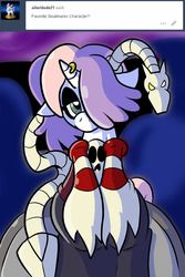 Size: 576x864 | Tagged: safe, artist:pembroke, sweetie belle, leviathan, g4, crossover, female, meanie belle, skullgirls, solo, squigly