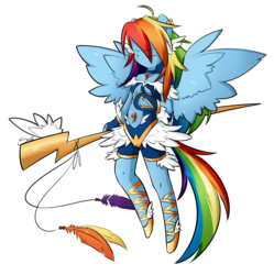 Size: 1668x1672 | Tagged: safe, artist:secret-pony, rainbow dash, anthro, g4, ambiguous facial structure, crying, female, magical girl, solo