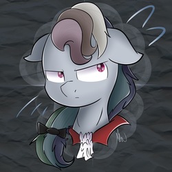 Size: 1902x1902 | Tagged: safe, artist:vanillashineart, rainbow dash, the count of monte rainbow, g4, alternate hairstyle, bust, clothes, female, floppy ears, portrait, rainbow dantes, solo, the count of monte cristo