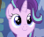 Size: 603x502 | Tagged: safe, screencap, starlight glimmer, pony, unicorn, every little thing she does, g4, season 6, animated, blinking, bust, c:, cute, female, gif, glimmerbetes, looking at you, mare, portrait, smiling, solo