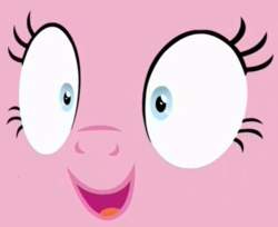 Size: 469x382 | Tagged: safe, screencap, pinkie pie, every little thing she does, g4, close-up, extreme close-up, faic, female, fiducia compellia, mind control, solo