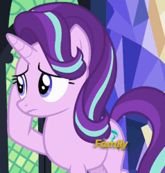 Size: 460x483 | Tagged: safe, screencap, starlight glimmer, pony, unicorn, every little thing she does, g4, season 6, animated, female, gif, head scratch, loop, mare, solo