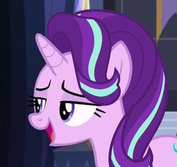 Size: 487x460 | Tagged: safe, screencap, starlight glimmer, pony, every little thing she does, g4, bedroom eyes, female, lidded eyes, mare, solo
