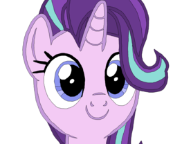 Size: 2412x2008 | Tagged: safe, artist:rdibp, starlight glimmer, pony, unicorn, every little thing she does, g4, cute, female, glimmerbetes, high res, simple background, solo, trace, vector, white background