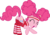 Size: 6000x4180 | Tagged: safe, artist:slb94, pinkie pie, buckball season, g4, absurd resolution, butt, butt shake, clothes, excited, female, pinktails pie, plot, simple background, socks, solo, striped socks, transparent background, vector
