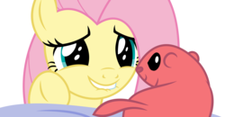 Size: 12468x6489 | Tagged: safe, artist:twls7551, fluttershy, pony, prairie dog, g4, viva las pegasus, absurd resolution, cute, female, lip bite, mare, shyabetes, simple background, smiling, the flying prairinos, transparent background, vector