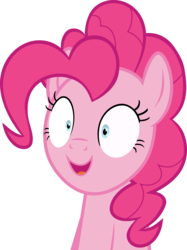 Size: 6614x8843 | Tagged: safe, artist:pink1ejack, pinkie pie, every little thing she does, g4, absurd resolution, faic, female, fiducia compellia, hypnosis, hypnotized, simple background, solo, transparent background, vector