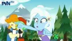 Size: 426x240 | Tagged: safe, screencap, trixie, equestria girls, g4, my little pony equestria girls: legend of everfree, discovery kids