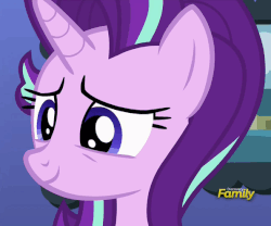Size: 595x494 | Tagged: safe, screencap, starlight glimmer, pony, every little thing she does, g4, season 6, animated, eyeroll, female, gif, solo, starlight's room