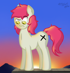 Size: 2088x2166 | Tagged: safe, artist:zsparkonequus, oc, oc only, high res, looking down, solo, sunset