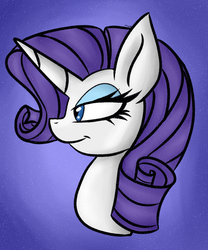 Size: 1024x1230 | Tagged: safe, artist:vetrix64, rarity, g4, bust, female, portrait, smiling, solo