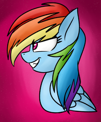 Size: 1024x1230 | Tagged: safe, artist:vetrix64, rainbow dash, g4, bust, female, portrait, solo