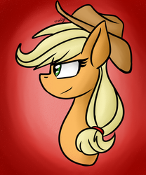 Size: 1024x1230 | Tagged: safe, artist:vetrix64, applejack, g4, bust, female, portrait, solo