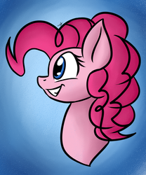 Size: 1024x1230 | Tagged: safe, artist:vetrix64, pinkie pie, g4, bust, female, happy, portrait, smiling, solo