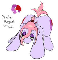 Size: 1600x1633 | Tagged: safe, artist:underwoodart, oc, oc only, oc:feather bogart, earth pony, pony, both cutie marks, cutie mark, eyeshadow, female, hairpin, large butt, makeup, mare, pink hair, purple coat, purple eyeshadow, reference sheet, simple background, solo, transparent background