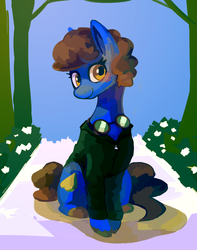 Size: 1024x1299 | Tagged: safe, artist:xxacidnekoxx, oc, oc only, oc:sandwich, pony, clothes, cute, goggles, hoodie, solo