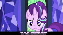 Size: 1920x1080 | Tagged: safe, edit, edited screencap, screencap, starlight glimmer, every little thing she does, g4, my little pony: friendship is magic, caption, female, solo, subtitles