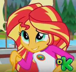 Size: 427x408 | Tagged: safe, screencap, sunset shimmer, equestria girls, g4, my little pony equestria girls: legend of everfree, cropped, discovery kids