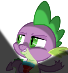 Size: 3000x3175 | Tagged: safe, artist:sollace, spike, dragon, dungeons and discords, g4, .svg available, flashlight (object), high res, making faces with a flashlight, male, show accurate, simple background, solo, transparent background, vector