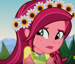 Size: 645x553 | Tagged: safe, screencap, gloriosa daisy, equestria girls, g4, my little pony equestria girls: legend of everfree, cropped, magical geodes