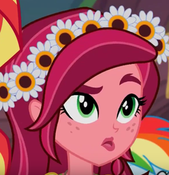 Size: 527x545 | Tagged: safe, screencap, gloriosa daisy, rainbow dash, sunset shimmer, equestria girls, g4, my little pony equestria girls: legend of everfree, cropped, female