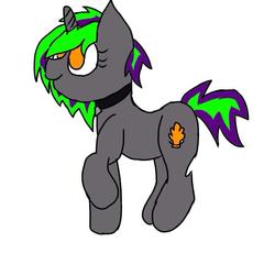 Size: 960x960 | Tagged: artist needed, safe, oc, oc only, oc:frenzy nuke, pony, unicorn, happy