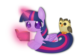 Size: 6985x5155 | Tagged: safe, artist:spophia, twilight sparkle, alicorn, pony, g4, absurd resolution, duo, owolowiscious, reading, twilight sparkle (alicorn)