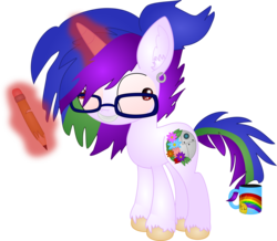 Size: 4610x4023 | Tagged: safe, artist:spophia, oc, oc only, pony, absurd resolution, derp, magic, solo, telekinesis