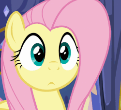 Size: 562x508 | Tagged: safe, screencap, fluttershy, pony, every little thing she does, g4, season 6, :<, animated, cute, female, gif, sad, shyabetes, solo