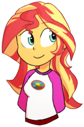 Size: 389x587 | Tagged: safe, artist:nintendash, sunset shimmer, equestria girls, g4, my little pony equestria girls: legend of everfree, clothes, cute, female, hands behind back, shimmerbetes, smiling, solo