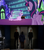 Size: 1280x1440 | Tagged: safe, edit, edited screencap, screencap, spike, starlight glimmer, twilight sparkle, alicorn, pony, unicorn, every little thing she does, g4, accelero, butt, duplication, female, magic, mare, plot, reverse-flash, similo duplexis, speed force, speed mirage, spell, the flash, twibutt, twilight sparkle (alicorn), vibe