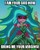 Size: 318x400 | Tagged: safe, edit, edited screencap, screencap, gaea everfree, gloriosa daisy, equestria girls, g4, my little pony equestria girls: legend of everfree, caption, cropped, discovery kids, female, i am your god now bring me your virgins, image macro, magical geodes, meme, solo