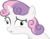 Size: 12694x10010 | Tagged: safe, artist:cyanlightning, sweetie belle, pony, unicorn, g4, my little pony: friendship is magic, the fault in our cutie marks, .svg available, absurd resolution, derp, female, filly, foal, horn, simple background, solo, transparent background, vector, wat