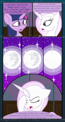 Size: 860x1600 | Tagged: safe, artist:magicandmysterygal, fleur-de-lis, twilight sparkle, pony, comic:long night wild night, g4, comic, mare in the moon, moon