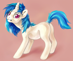 Size: 1176x980 | Tagged: safe, artist:theray, dj pon-3, vinyl scratch, g4, cute, female, missing cutie mark, solo