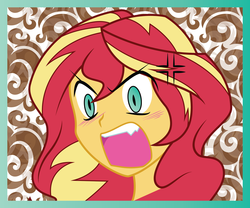Size: 2129x1768 | Tagged: safe, artist:yukio, sunset shimmer, equestria girls, g4, angry, female, solo, vector