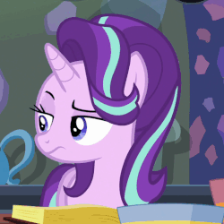 Size: 507x507 | Tagged: safe, screencap, starlight glimmer, pony, every little thing she does, g4, season 6, animated, female, gif, solo