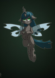 Size: 2480x3508 | Tagged: safe, artist:distoorted, queen chrysalis, changeling, changeling queen, g4, female, solo