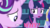 Size: 960x540 | Tagged: safe, edit, edited screencap, screencap, starlight glimmer, twilight sparkle, alicorn, pony, every little thing she does, g4, my little pony: friendship is magic, book, caption, library, text, twilight sparkle (alicorn), twilight's castle