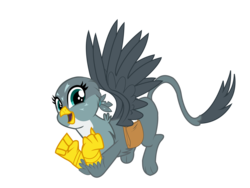 Size: 4508x3383 | Tagged: safe, artist:19crowbar19, gabby, griffon, g4, the fault in our cutie marks, female, simple background, solo, transparent background, vector