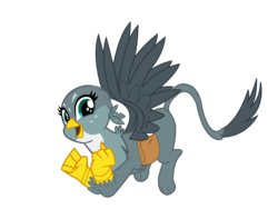 Size: 4508x3383 | Tagged: safe, artist:19crowbar19, gabby, griffon, g4, my little pony: friendship is magic, the fault in our cutie marks, female, simple background, solo, transparent background, vector