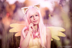 Size: 1024x683 | Tagged: safe, artist:ellychan, artist:ellychancosplay, fluttershy, human, g4, clothes, cosplay, costume, irl, irl human, photo, solo