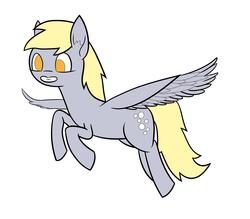Size: 1600x1400 | Tagged: safe, artist:alchemist3rdesq, derpy hooves, pegasus, pony, g4, female, flying, mare, simple background, solo