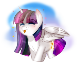 Size: 1751x1395 | Tagged: safe, artist:waifuyum, oc, oc only, oc:twily star, alicorn, pony, alicorn oc, horn, offspring, parent:twilight sparkle, solo, wings