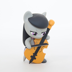 Size: 1000x1000 | Tagged: safe, octavia melody, earth pony, pony, g4, cello, chibi, cute, female, figurine, looking down, musical instrument, solo, welovefine