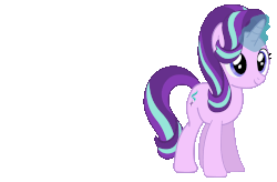 Size: 1422x934 | Tagged: safe, artist:sonofaskywalker, starlight glimmer, pony, unicorn, every little thing she does, g4, accelero, animated, clone, cute, duplication, female, gif, glimmerbetes, glowing horn, horn, magic, mare, similo duplexis, simple background, smiling, solo, spell, transparent background